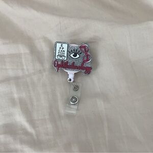 Ophthalmology Badge Reel with Eye Chart and Glasses